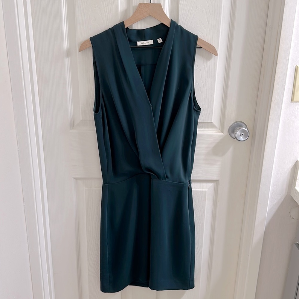 Babaton - Green - Satin - Mini Dress - Size 8